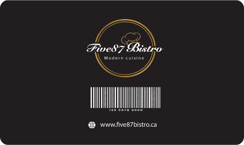 Five87 Bistro e-gift card